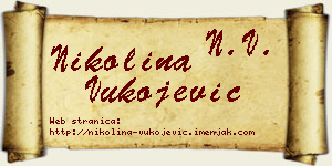 Nikolina Vukojević vizit kartica